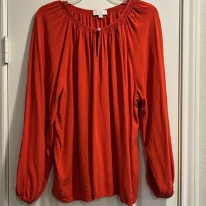 Orange Loft Outlet peasant blouse